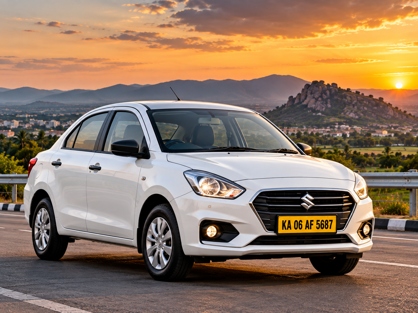 Sedan car rental in Tumakuru